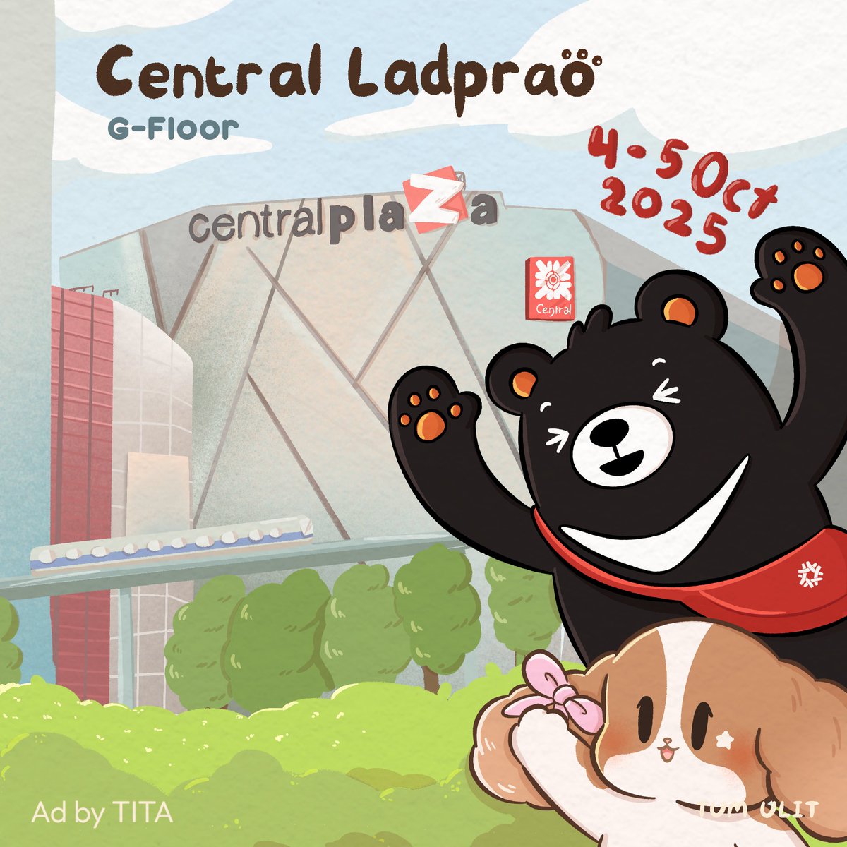 Pandaohome's tweet photo. GIVE ME FIVE CHALLENGE ✨ FuBear 🐻 & Pandao 🐶 ชวนมาไฮ-ไฟว์ ส่งต่อพลังบวก!

📍 เจอกัน 4–5 ต.ค. 2025 @ Central ลาดพร้าว 🙌 ไฮ-ไฟว์กับพี่หมี FuBear ตัวจริง เก็บโมเมนต์สุดคิวท์ไปด้วยกัน
💻 ร่วมสนุกออนไลน์ 👉 https://t.co/JybA8UYEJQ 
⏰ วันนี้ – 12 ต.ค. 2025
🎁 ลุ้นของรางวัลสุดพิเศษ!
Rubik FuBear พวงกุญแจตุ๊กตา FuBear 
🌟 Extra Chance! 
แชร์โมเมนต์ที่ประทับใจสุดๆ ส่งเข้า Inbox ลุ้นรับ Rubik 10 รางวัล และพวงกุญแจอีก 20 รางวัล 
📢 ประกาศผล: 24 ต.ค. ที่ Taiwan Excellence FB Page
มาไฮ-ไฟว์กัน แล้วสร้างแรงบันดาลใจด้วยรอยยิ้ม 💖
#AdbyTITA #GiveMeFiveChallenge #FuBearHighFive #TaiwanExcellenceTH #GiveMeFiveThailand
