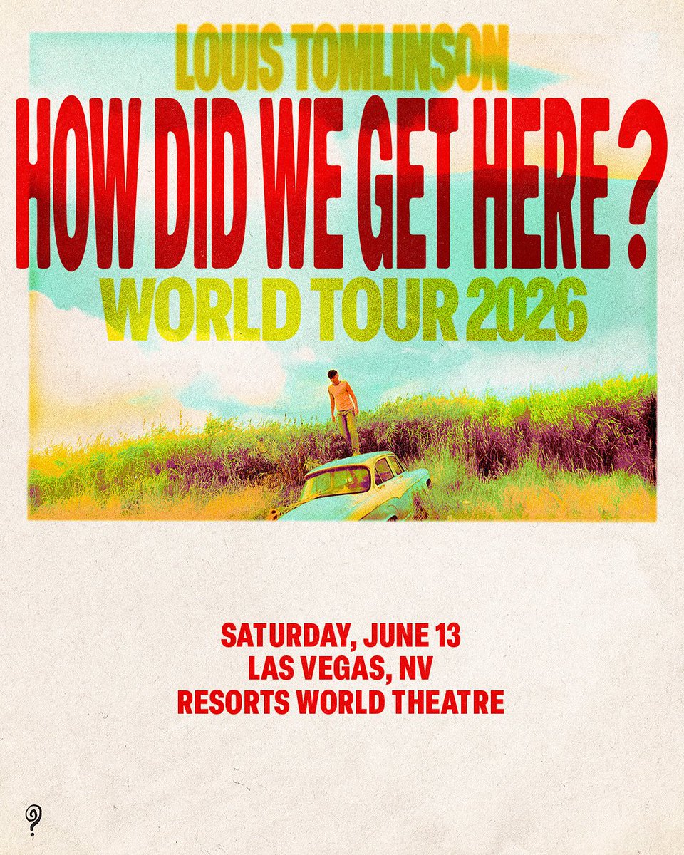 .<a href="/Louis_Tomlinson/">Louis Tomlinson</a> is bringing his How Did We Get Here? tour to Resorts World Theatre on Saturday, June 13. 🍋 
Tickets on sale Friday, Oct 10 at 10 AM