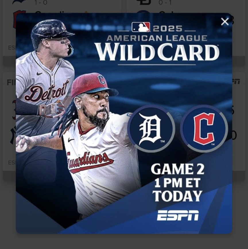 Hey @mlb and/or <a href="/espn/">ESPN</a>, whoever made this ad card hasn't paid attention to baseball for a while.