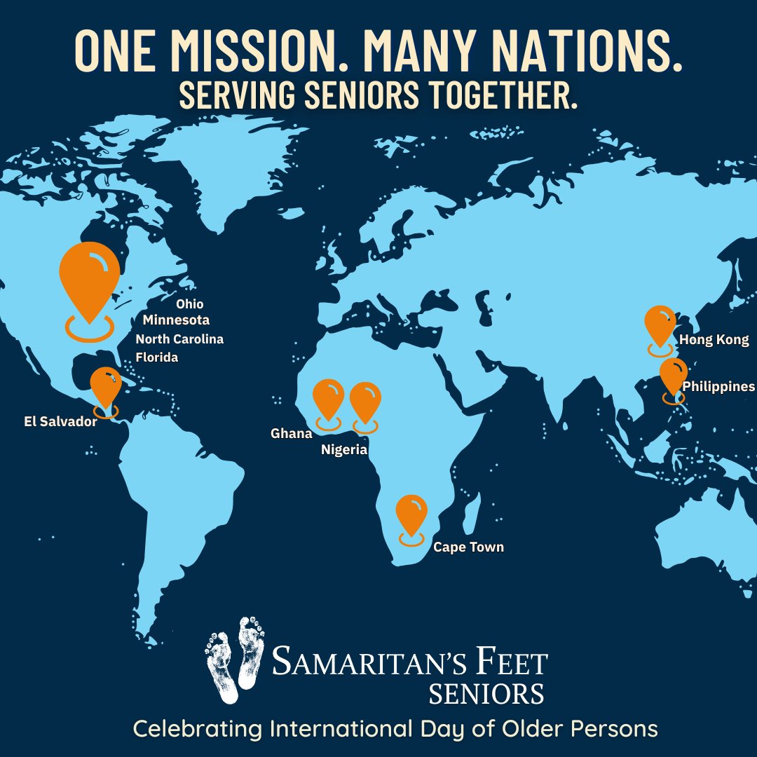 Join us in celebrating International Day of Older Persons! Today, we join together with our global affiliates to honor the wisdom, resilience, and the impact older adults continue to make in our communities. 

#InternationalDayOfOlderPersons #SamaritansFeetSeniors