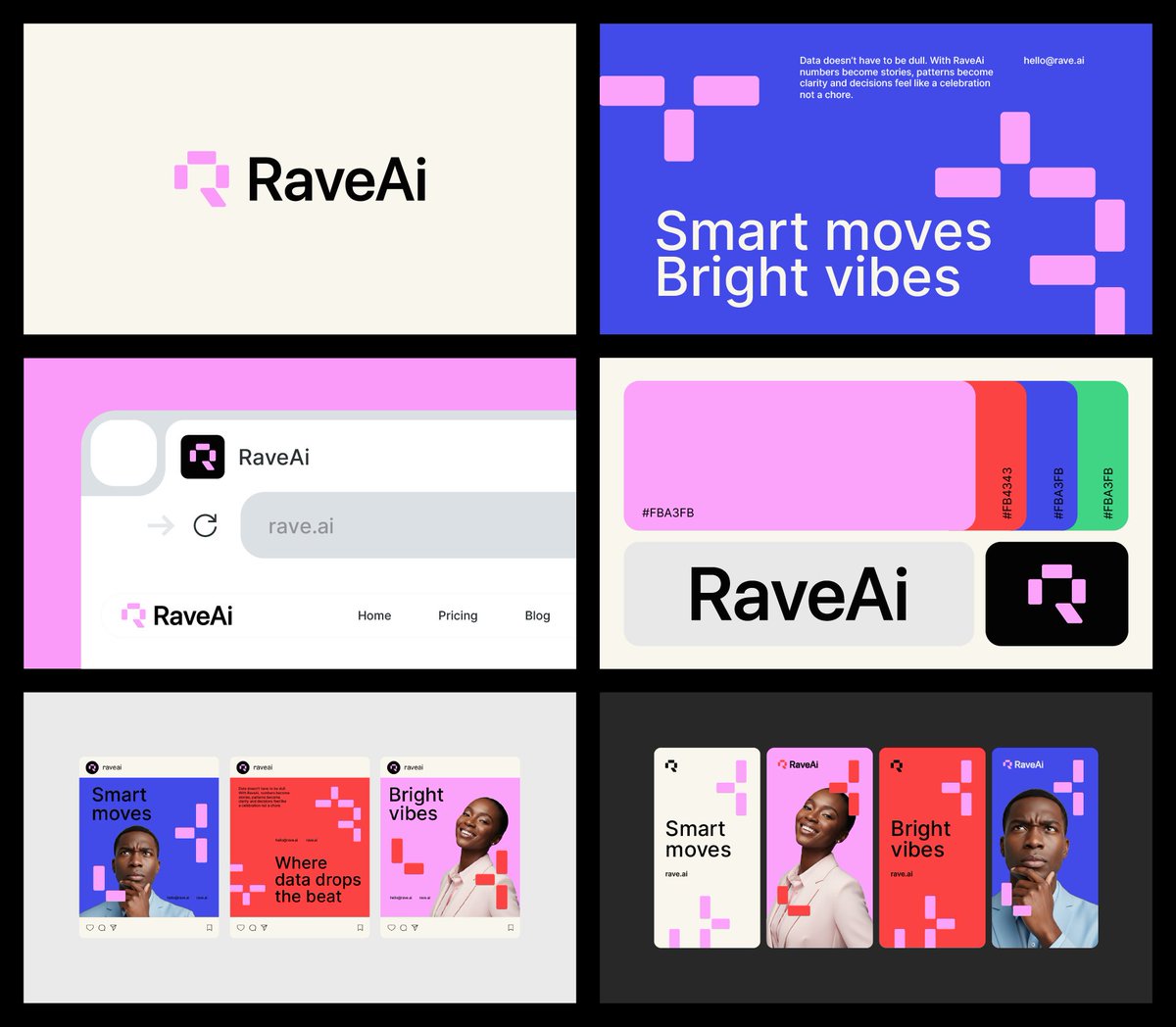 Brand design for RaveAi