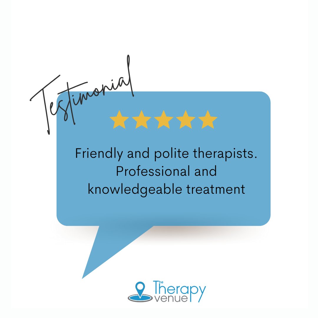 ‘I was greeted by friendly and polite therapists.  The treatment was done in a professional and knowledgeable manner.  I will book again and recommend the service’

#testimonial #review