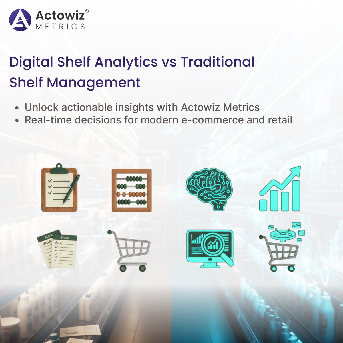 actowizmetrics's tweet image. The Data Advantage: DSA vs Traditional Shelf Management🚀📈

This Carousel reveals how #DigitalShelfAnalytics drives a 5-12% sales uplift and #ReducesStockouts by 20%.

🔗 Explore More: actowizmetrics.com/digital-shelf-…

#RetailTech #ECommerce #PriceIntelligence #FMCG #RetailAnalytics