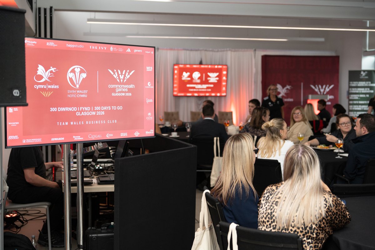 TeamWales's tweet image. 300 diwrnod i fynd / 300 days to go!

Brilliant Team Wales Business Club event at @RoyalMintUK , spotlighting:
🏊 Swim Wales – Fergus Feeney, Ross Nicholas, Matt Richards, para-star Meghan Willis
🚴 @BeicioCymru CEO Caroline Spanton sharing their busy summer and the finale for…