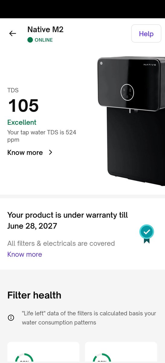 Naseemak92's tweet photo. @flipkartsupport @Flipkart @urbancompany_UC 
Last week I bought urban company m2 water purifier this device have a iot feature that why I buy.from date of installation till now iot not showing on my application and also warrenty showing only for june 27.there is no proper respons https://t.co/QWLfpbxwt4
