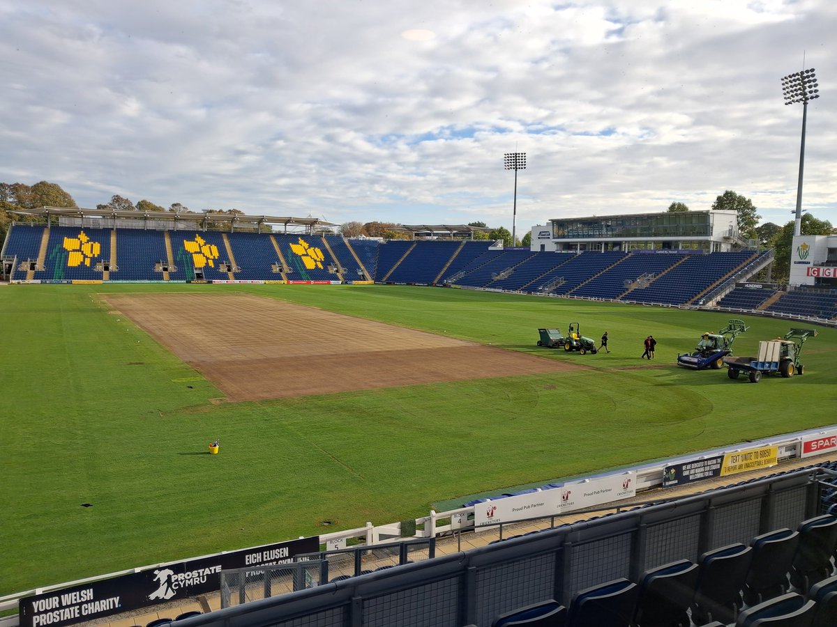 Preparation of the square @Glamorgan as <a href="/CountyChamp/">Rothesay County Championship</a> Division 1 cricket beckons in April 2026. <a href="/BBCSportWales/">BBC Sport Wales</a>