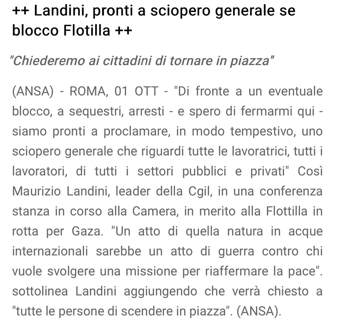 tomgnaf's tweet photo. Ma quale sarebbe, precisamente, il nesso tra la Flotilla e uno sciopero generale della Cgil? https://t.co/zOmcIiKjlm