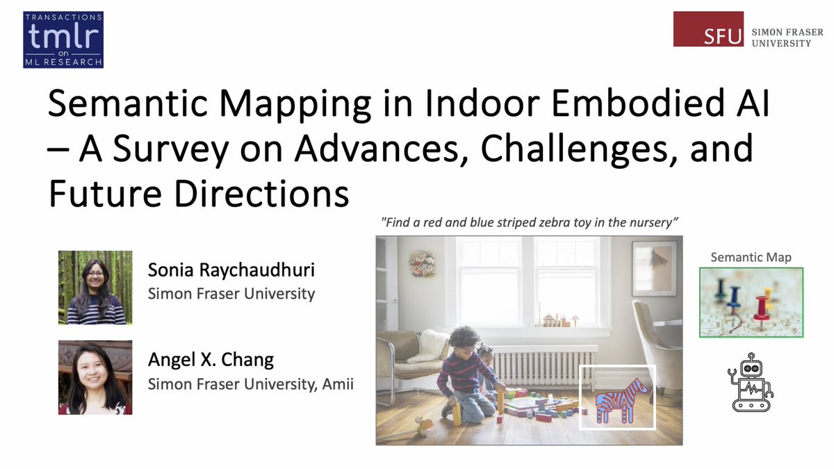 TmlrVideos's tweet image. Semantic Mapping in Indoor Embodied AI - A Survey on Advances, Challenges, and Future Directions

Sonia Raychaudhuri, Angel X Chang

tmlr.infinite-conf.org/paper_pages/US…

#maps #mapping #map