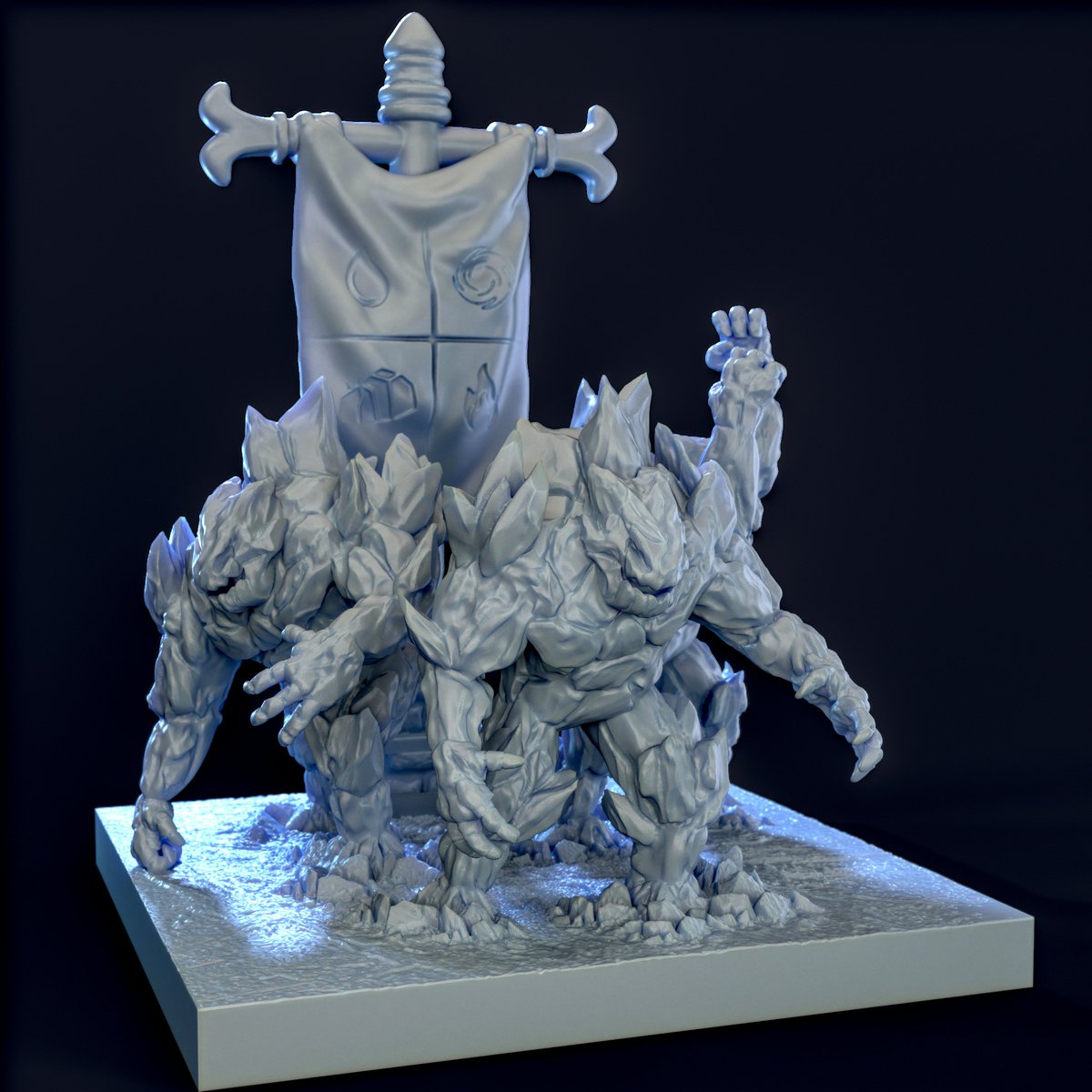 the3ddwarf's tweet photo. Some new work I have done recently! 

#3dtabletop #3dprint #3dmini #digitalsculpture https://t.co/fNxrt55PhJ