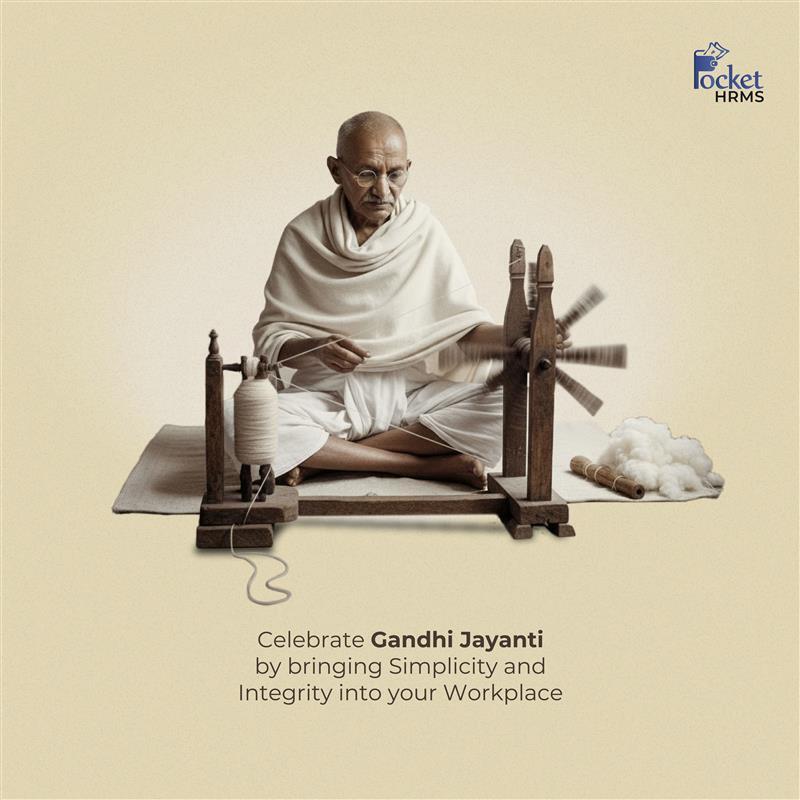 PocketHRMS's tweet image. This Gandhi Jayanti, let’s take inspiration from Bapu’s timeless values, where simplicity leads to clarity, integrity drives trust, and true leadership is rooted in service. ✨

#GandhiJayanti2025 #IntegrityAtWork #SimplicityAndStrength #PocketHRMS
