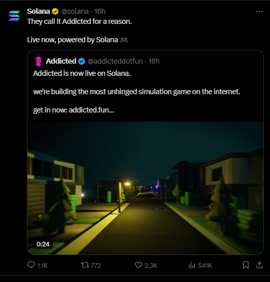 LenziDev's tweet image. Currently earning over 3 $SOL per day with my $WEED farm on
@addicteddotfun 
Very simple way to get skin into the game:   
Go to addicted.fun   
Exclusive invite code : CQC22222

no need for a huge budget to test
So early
I think it will live for another three days