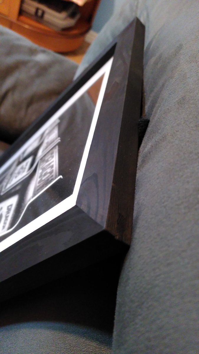 AlexanderWayb's tweet image. Just finished making prototypes of frames for my #codeart ready for some small exhibitions.
Made in my tiny workshop 4 x 6 ft - maybe the smallest wood workshop ever! Details of process below ...