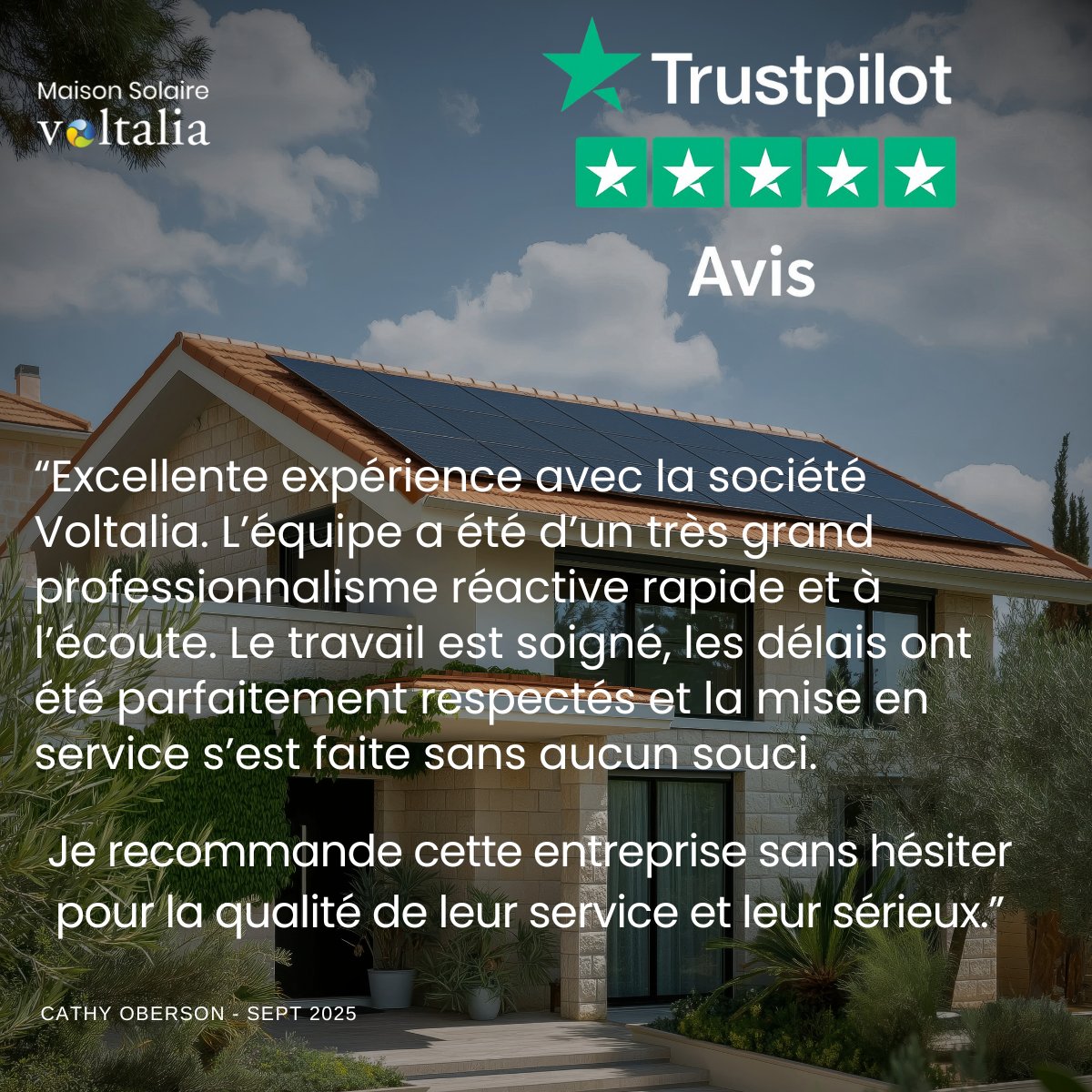 MSolaireVLT's tweet photo. ⭐️⭐️⭐️⭐️⭐️
Un nouveau client heureux de son installation solaire avec Maison Solaire Voltalia 🌞

👉 Son retour en image ci-dessous !

Et vous, prêts à passer au solaire ?

#Photovoltaïque #TransitionÉnergétique #SatisfactionClient https://t.co/GhcSZtlkNo