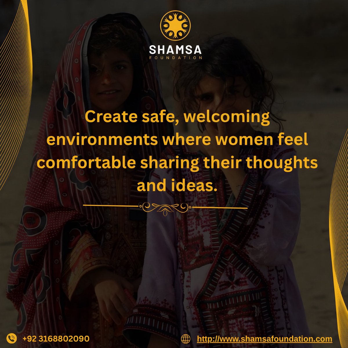 ShamsaFdn's tweet photo. Shamsa Welfare Foundation, we believe that every woman deserves a safe and supportive environment to learn and grow.
Visit our website for enroll your courses 
!! Limited Slots available!!

#enroll #confidencecoach #empowering #shamsafoundation https://t.co/9EXFav9v9Q