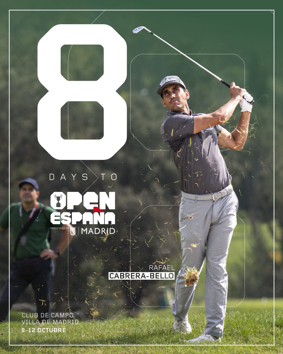 OpendeEspana's tweet photo. 8️⃣ days!

🤙

#OpenEspana https://t.co/Iq3aNUzEXA