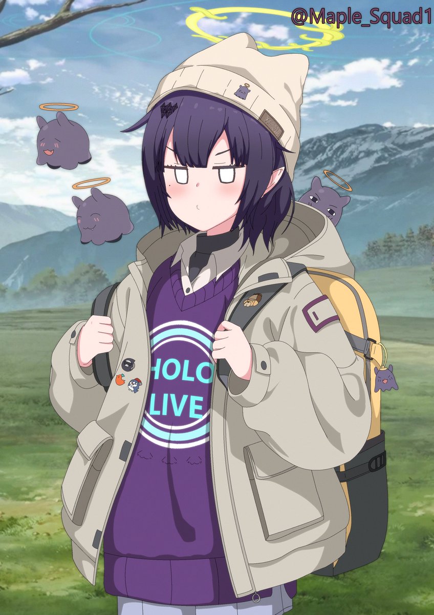 Maple_Squad1's tweet photo. Hey Mari, You seem ready to camp to-, ok not a another, who are you?
Ina wearing Camp Maki Uniform
#HololiveEN #TAKOTIME #Inacademy #hololive #BlueArchive #Maki #inART https://t.co/lpjWQUonsi
