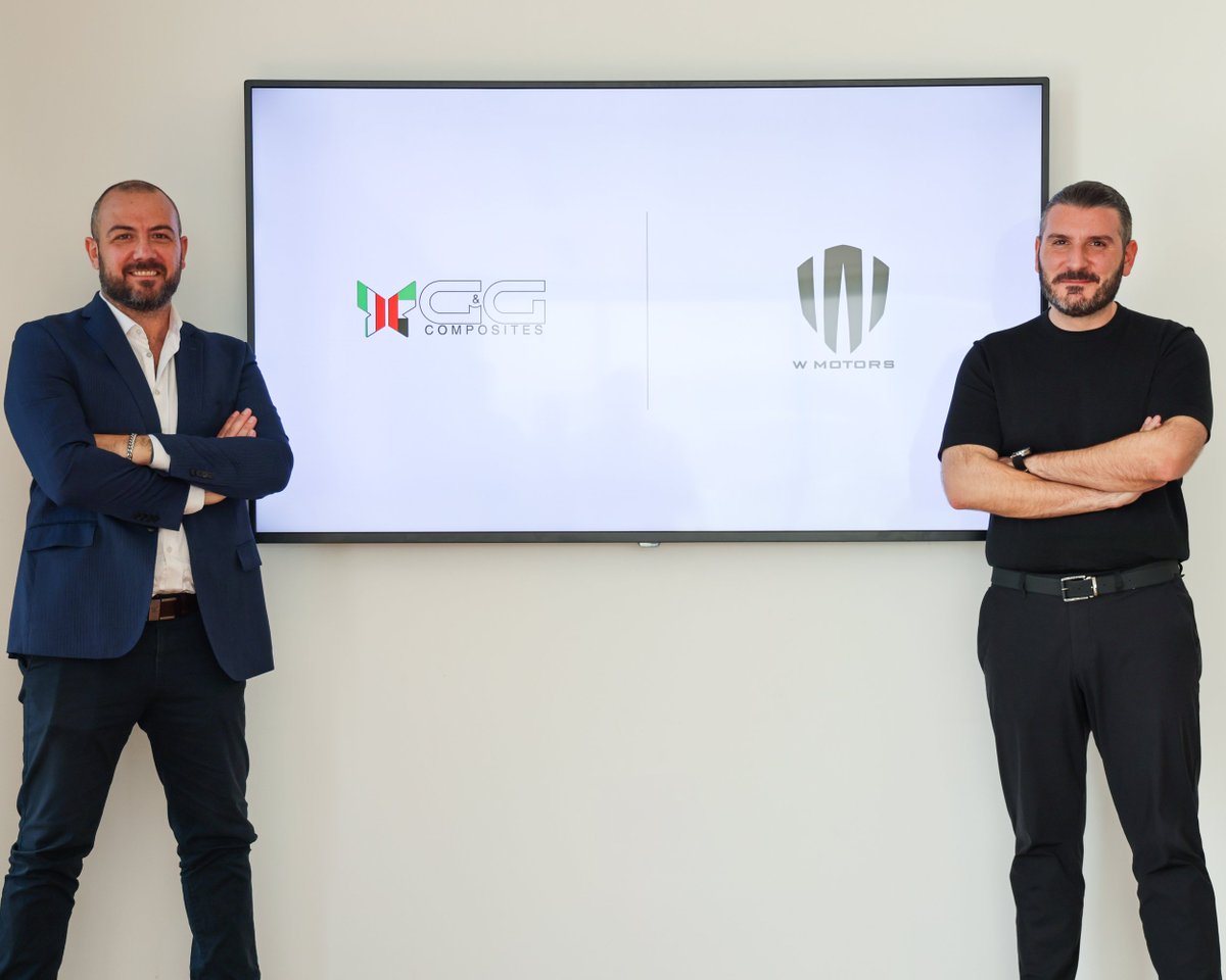 WMotors's tweet photo. We’re proud to partner with G&amp;G Compositi, Italian leaders in composites &amp; carbon fiber manufacturing. Operating from W Motors HQ Dubai, their expertise will drive advanced composites production to support both W Motors projects and wider regional needs.

#WMotors #GGCompositi https://t.co/6YhqPPWRKT