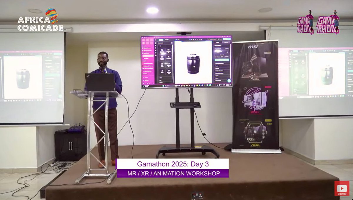 swiftxr_io's tweet image. 🚀 SwiftXR live at Gamathon 2025

We delivered a session on “Introduction to XR Development with SwiftXR” exploring practical application experiences and the future of immersive tech.

#Gamathon2025 #SwiftXR #XR #Innovation