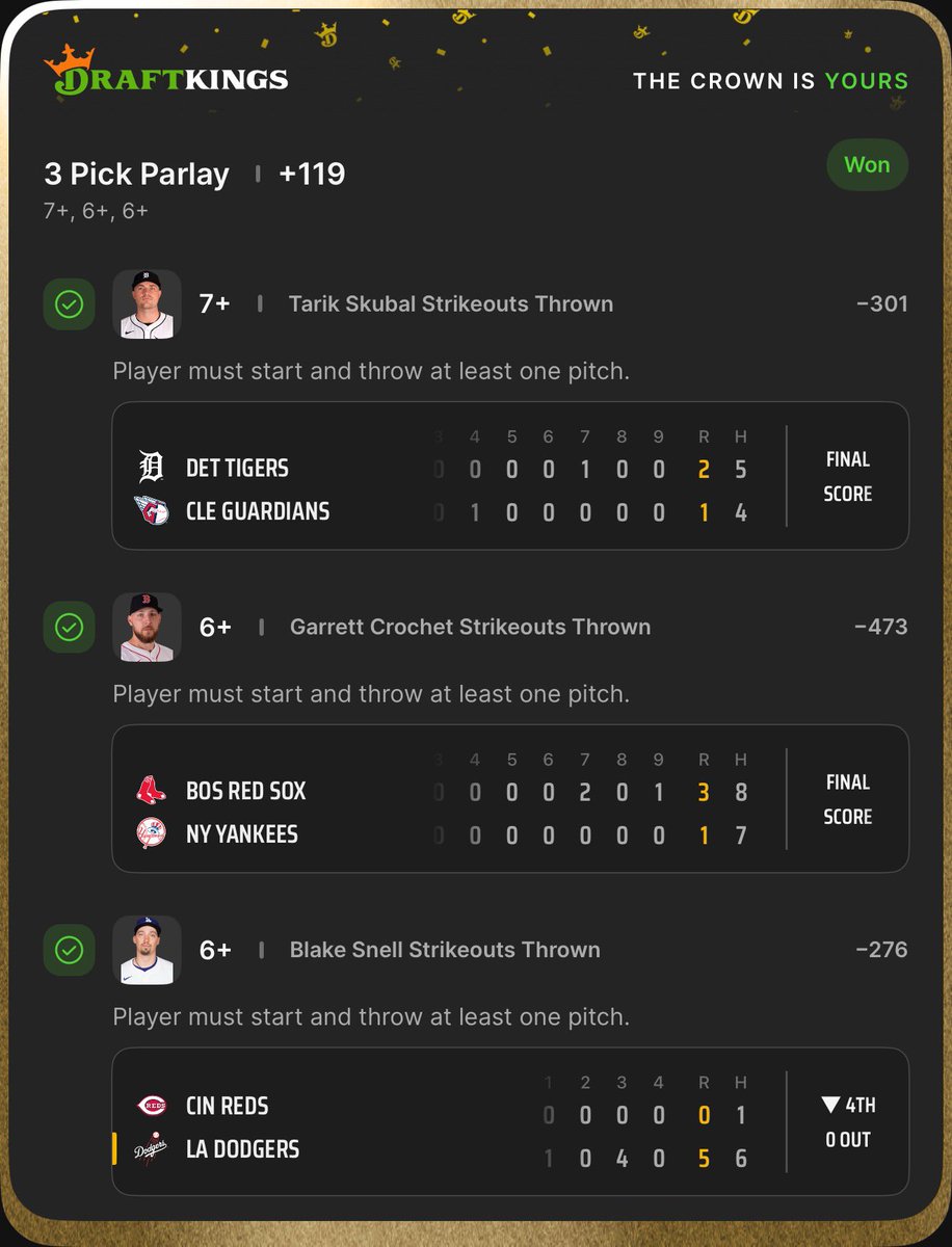 Tiki_Bets54's tweet image. We went off yesterday in the cord! 
@PlaysbyJaws crushed a +218 #ChampionsLeague play

I hit the +220 #HRR play and the watered down +119 #strikeout play

@junierooo absolutely nailed the +8381 full strikeout play. 

Join us. Link in bio! @BlackbookBettor