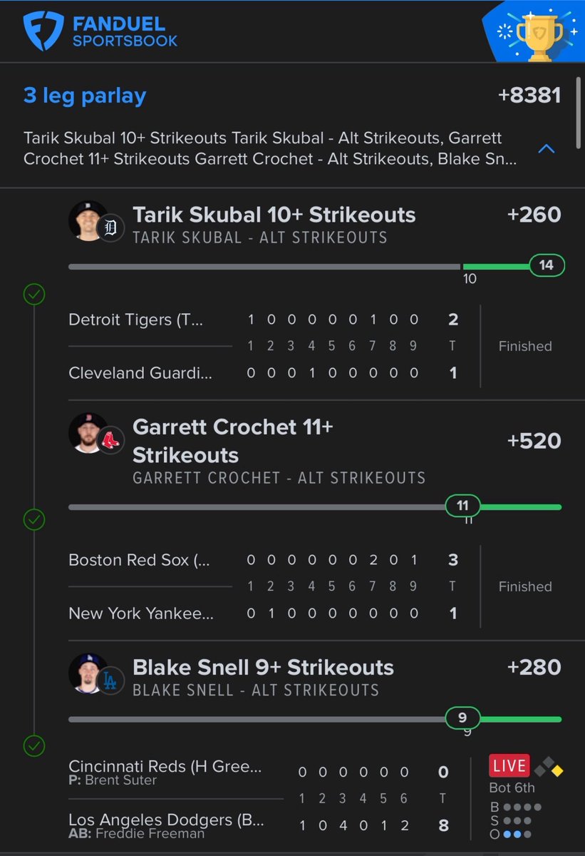 Tiki_Bets54's tweet image. We went off yesterday in the cord! 
@PlaysbyJaws crushed a +218 #ChampionsLeague play

I hit the +220 #HRR play and the watered down +119 #strikeout play

@junierooo absolutely nailed the +8381 full strikeout play. 

Join us. Link in bio! @BlackbookBettor