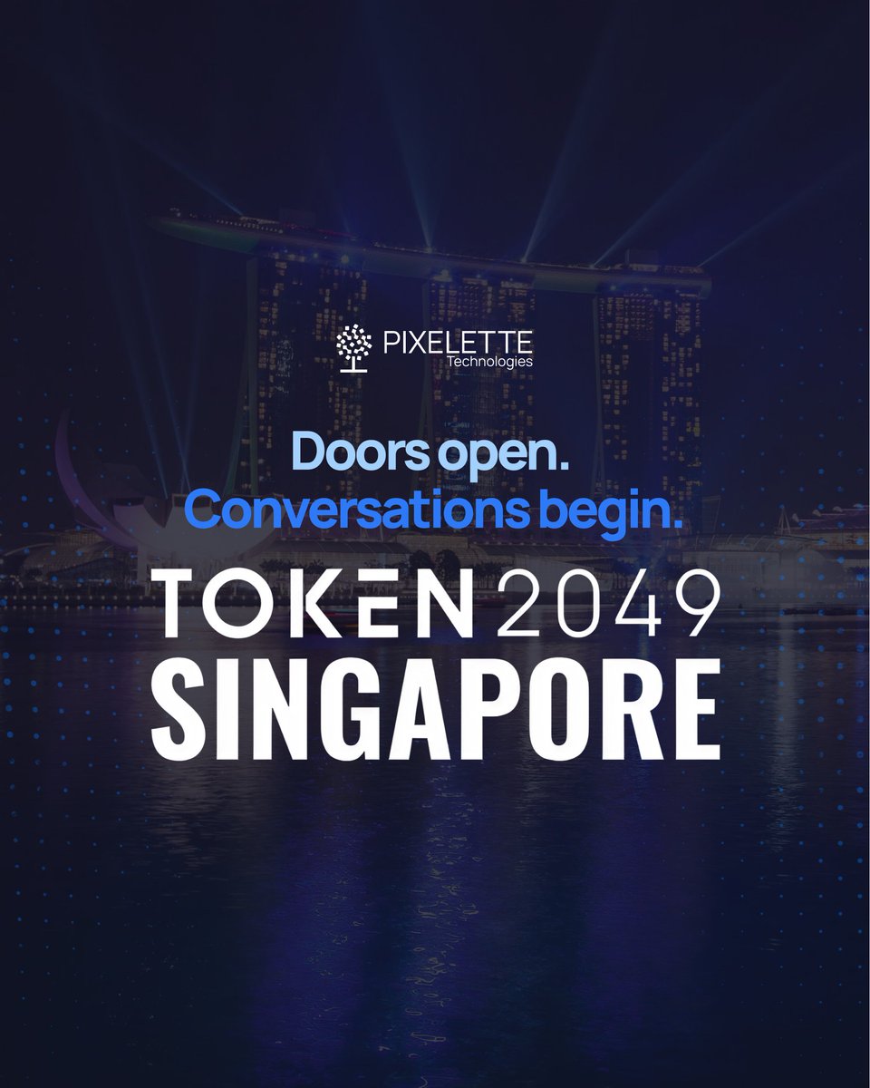 Pixelette__Tech's tweet photo. Great first day at #TOKEN2049 Singapore. Insightful talks on AI + blockchain infra. The team is back tomorrow. Let’s connect if you’re here! 🇸🇬 

CEO: @AsifAshiqRana1 MD: @Humza_Pixelette CTO: @temurkhan138 

#Token2049Week #Singapore https://t.co/km3pXqJEPB