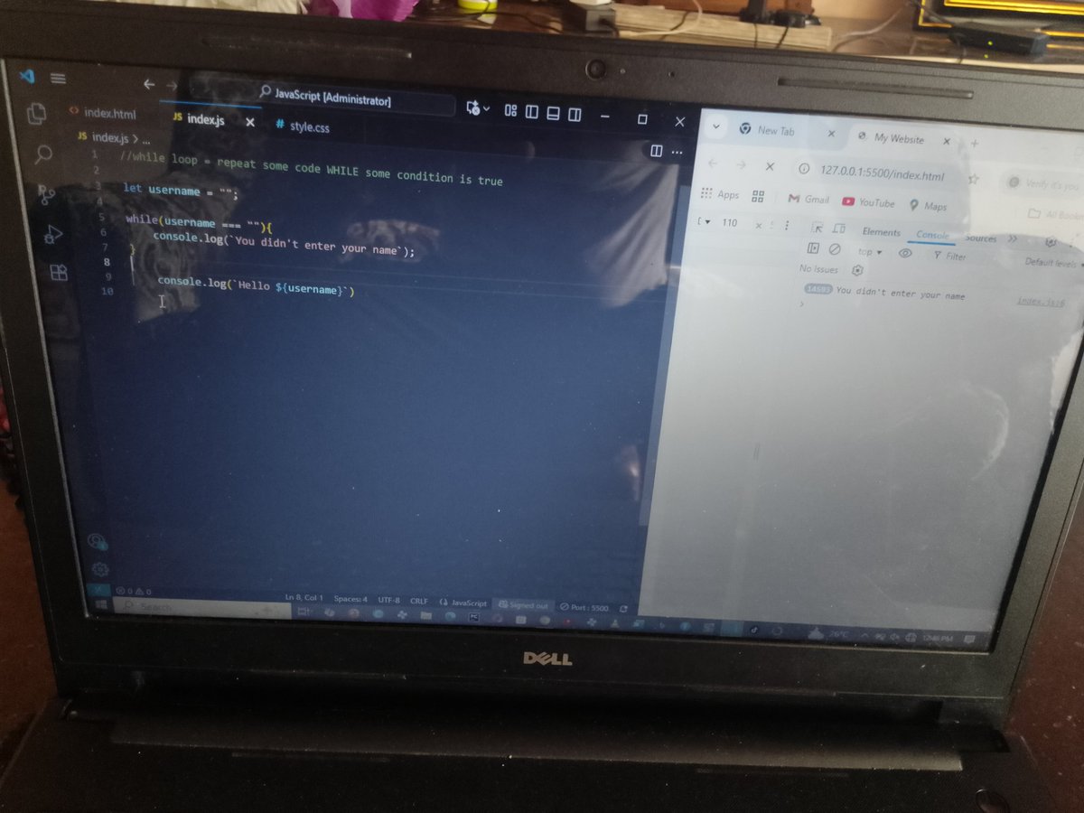 tech_with_chizi's tweet image. ✨ Day 1 of #100DaysOfCode
Kicked things off by learning while loops in JavaScript. Feels good to start building that foundation! 💻🔥
#buildinpublic