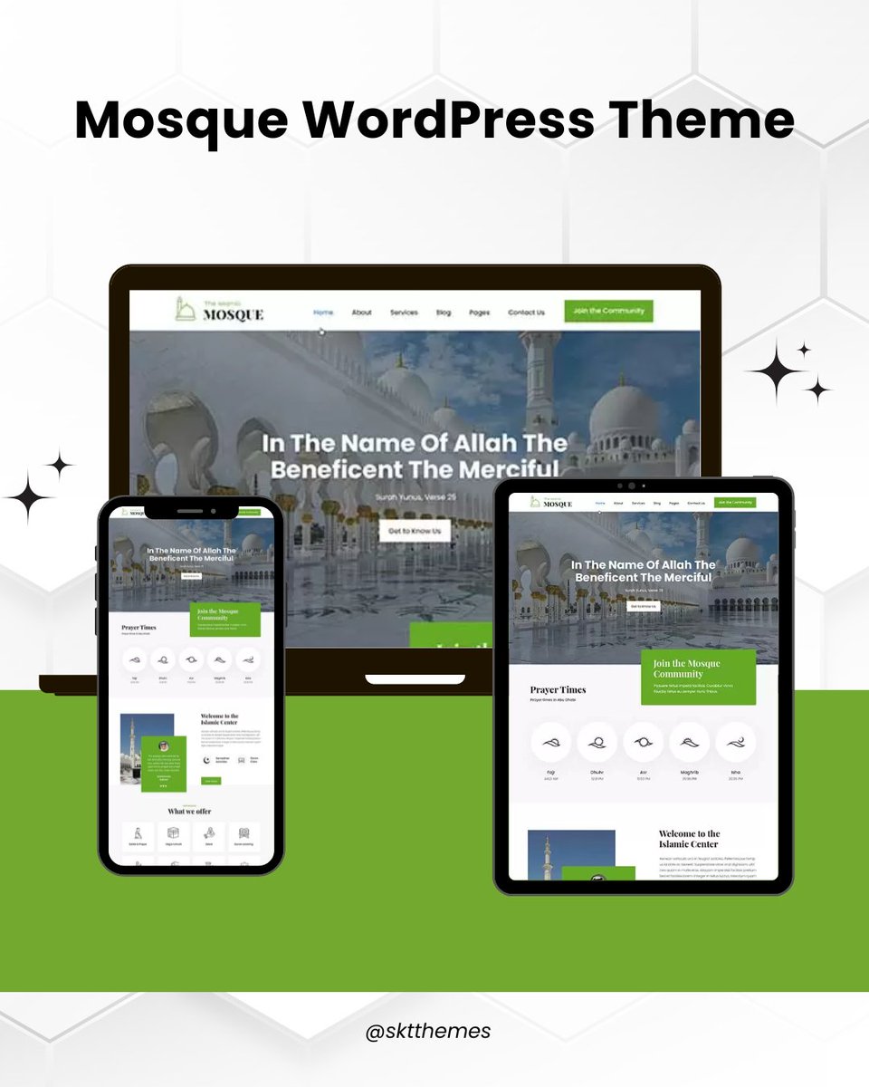 sktthemes's tweet image. Create community sites with SKT Mosque WordPress Theme. Modern, mobile-friendly, and customizable.
sktthemes.org/shop/mosque-wo…

#CommunityWebsite #Mosque #WordPressTheme #Nonprofit