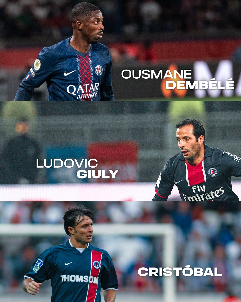 PSG_inside's tweet photo. ❓ Ousmane Dembélé, Ludovic Giuly, Cristóbal... et 12 autres joueurs ont porté les maillots du Paris Saint-Germain et du FC Barcelone en pro.

Sauriez-vous les nommer ? 🤔

#FCBPSG I #UCL https://t.co/7SyoiQGuea