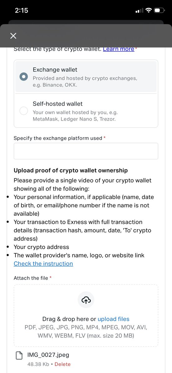 jugendu's tweet photo. I received this fund from a friend yesterday, who is from Syria so to send me money who took help of someone who sends money on behalf of people, and the moment I received it, my wallet got restricted and is asking for a video that I can’t show @EXNESS (1/2) https://t.co/aU5jBo3v9M