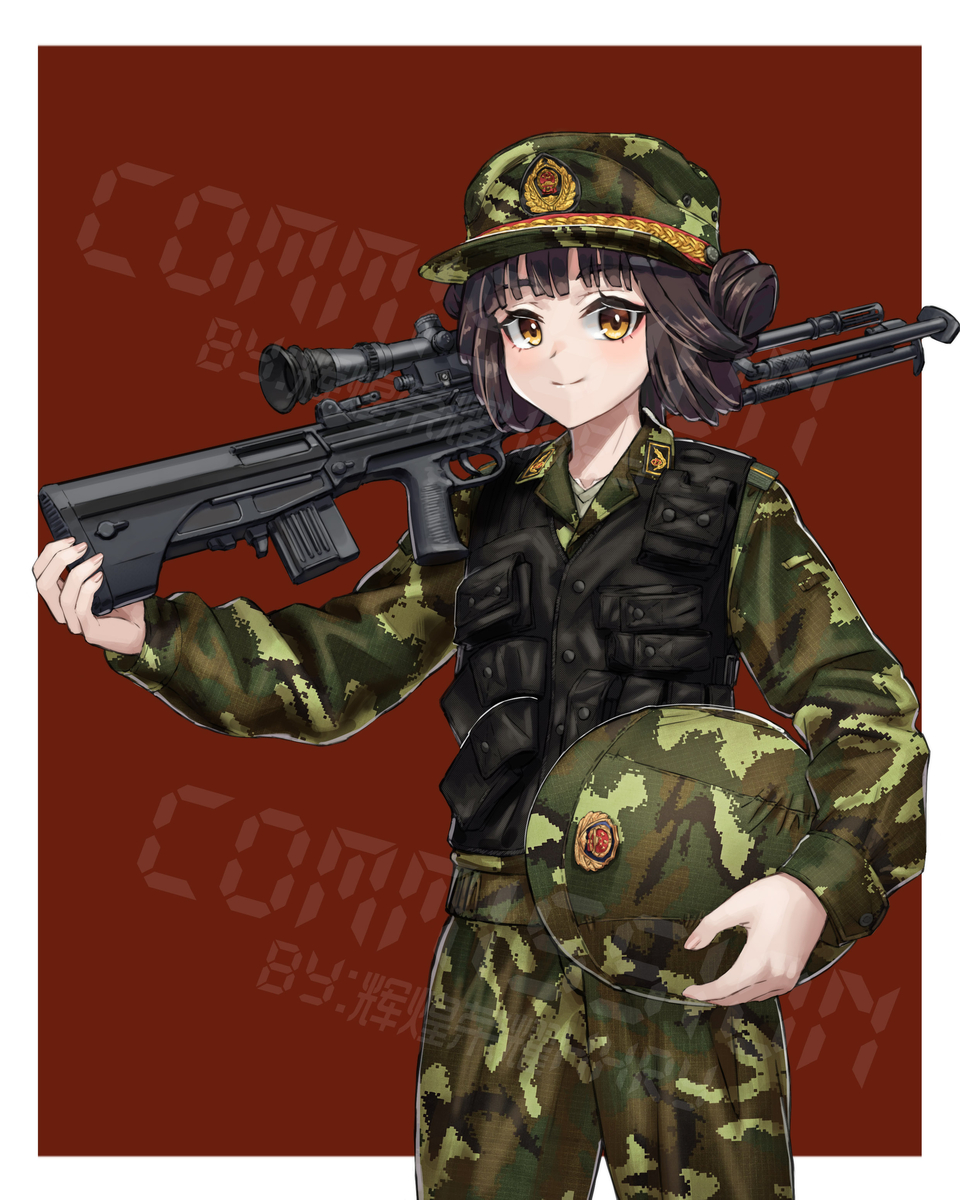 javis016's tweet image. commission——2000s PAP QBU-88 #PAP #PeoplesArmedPolice #人民武装警察 #少女前線 #GirlsFrontline #QBU88 (1/1)