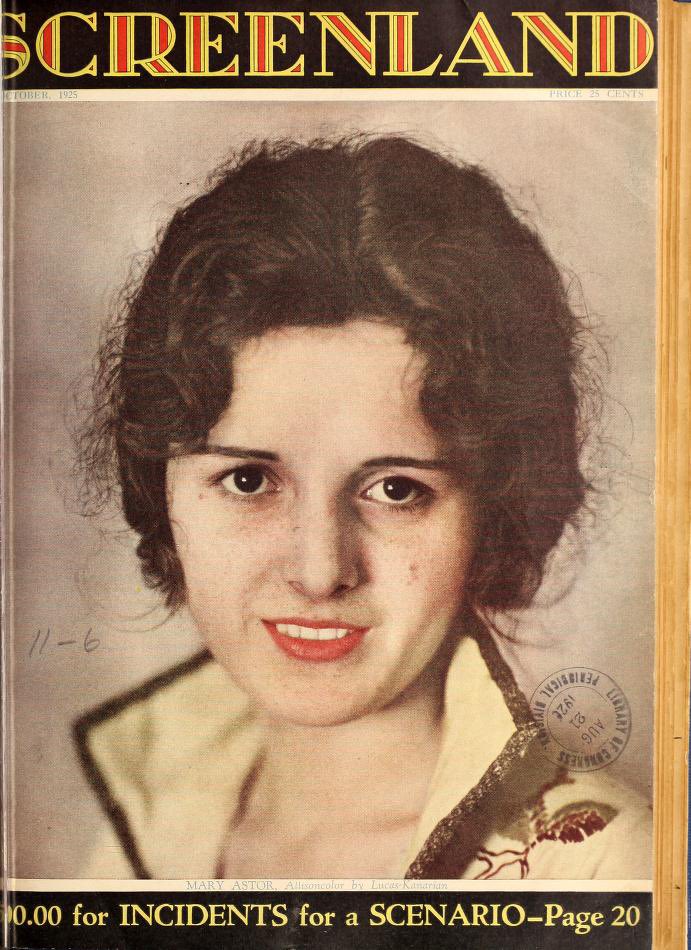 best2vilmabanky's tweet image. Cover stars for October 1925, Mary Astor and Esther Ralston #100YearsAgo