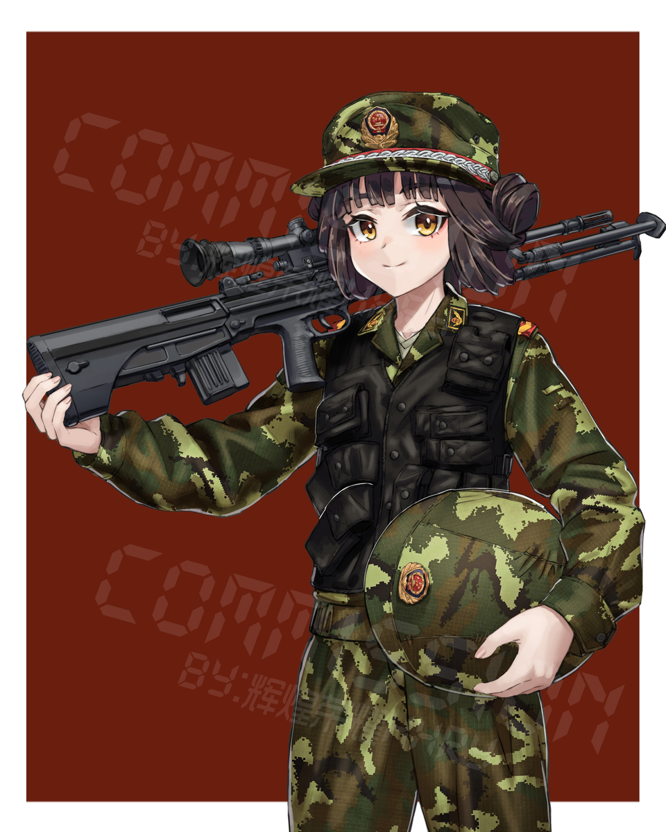 javis016's tweet image. commission——2000s PAP QBU-88 #PAP #PeoplesArmedPolice #人民武装警察 #少女前線 #GirlsFrontline #QBU88 (1/1)