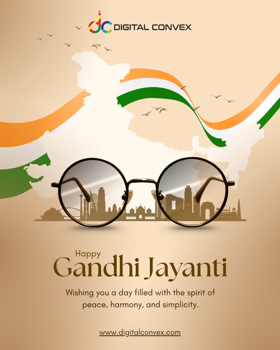digital_convex's tweet image. Happy Gandhi Jayanti from DIGITAL CONVEX! Inspired by Mahatma Gandhi’s ideals, we embrace innovation with integrity, empathy &amp;amp; positive impact. ✨

#GandhiJayanti2025 #DigitalConvex #EthicalLeadership #PositiveChange