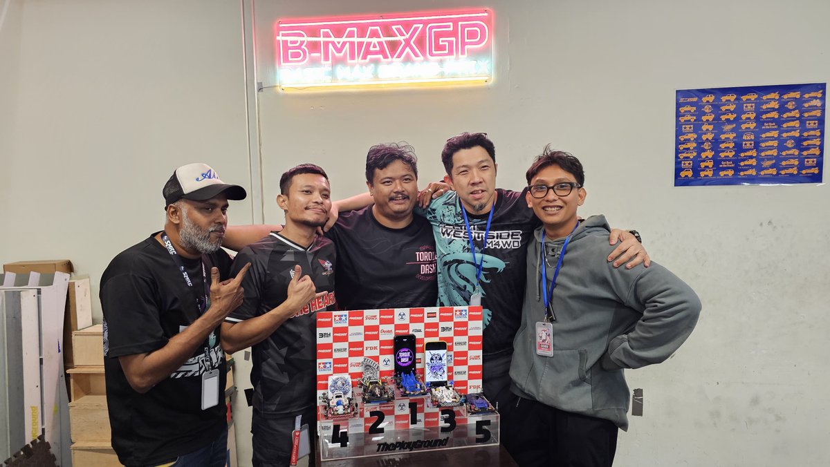 THEPLYGRNDSG's tweet photo. B-Max GP Race 8 (Singapore 2025) #tamiya #tamiyamini4wd #四驱车 #三二四驱 #ミニ四駆 #ミニ四駆Pro #tamiyasingapore #tamiyajapan #igsg #tamiyaasia #theplaygroundsg #theplayground #タミヤ #ミニ四駆 #mini4wd #enomoto #sigworks #forcelabo #tamiyaalliance #BMAXGP https://t.co/C02lpAW2nb