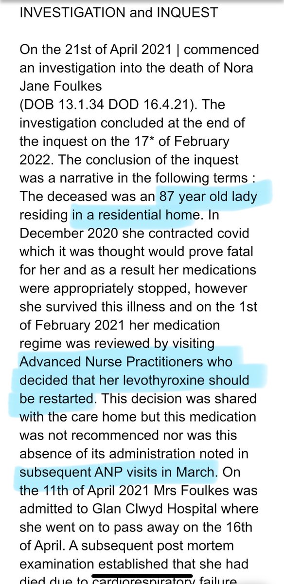 anaesthetic_spr's tweet photo. The GP is also guilty of allowing this Advanced NURSE Practitioner (ANP) to independently review a residential home patient six times.

She didn’t bother reviewing the patient’s medications on six occasions, and the patient died.

Cheap healthcare. https://t.co/iUr7CIFwdN