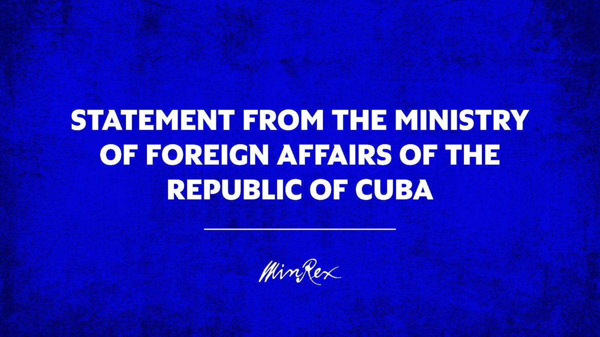 CubaMINREX's tweet photo. 🇨🇺 Unity and Defense of Our America Requires a Hemispheric Summit without Exclusions

📍Statement by the Ministry of Foreign Affairs  

🔗https://t.co/qTKais0xfK https://t.co/ij9eglKdHe