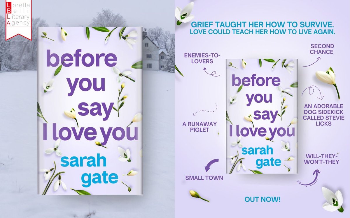 Happy publication day <a href="/SarahGate/">Sarah Gate - she/her</a>!🥳

#BeforeYouSayILoveYou, a heartfelt #romance of hope and healing, is out today in ebook/paperback from <a href="/ChocLituk/">Choc Lit Publishing</a> and #audio from <a href="/audibleuk/">Audible UK 🎧</a>💜

Get your copy here👇
📖:tinyurl.com/y5xk8xj8
🎧:tinyurl.com/3jbtn5yu

<a href="/BeckySlorach/">Rebecca Slorach</a>