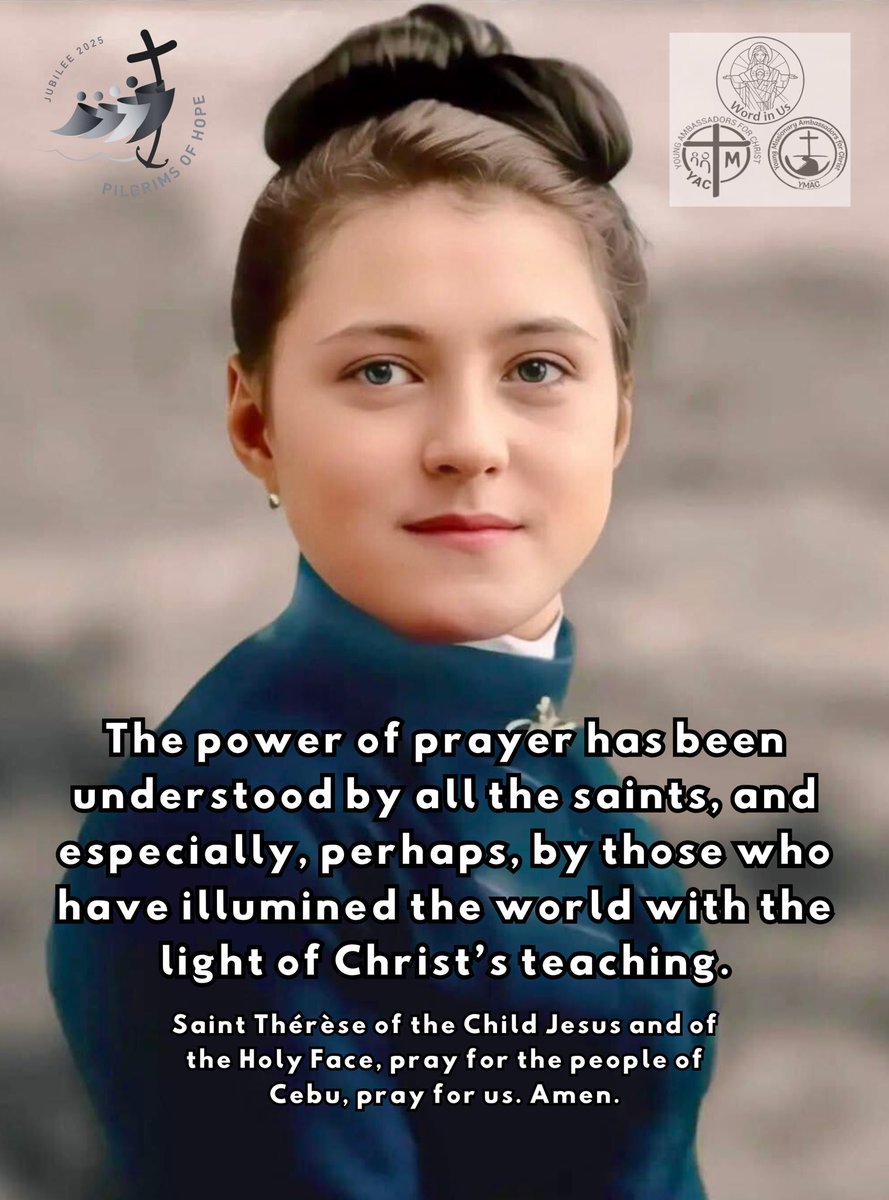 WORDinUS's tweet image. "The power of prayer has been understood by all the saints, and especially, perhaps, by those who have illumined the world with the light of Christ’s teaching." -St. Thérèse of Lisieux

***

#YAC #YMAC #WordInUs 
#PrayAlways #OnlineMissionary 
#PromotionToLOVEtheWORDofGOD 
cttro