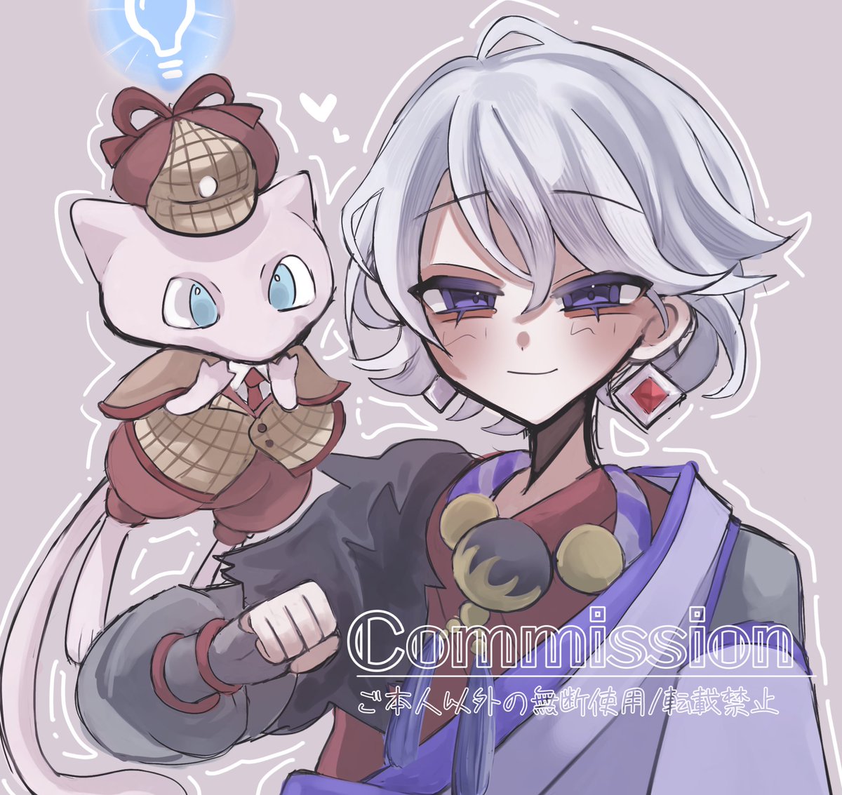 eru__Ly's tweet image. ご依頼でした！！学習ミュウかわいい！！