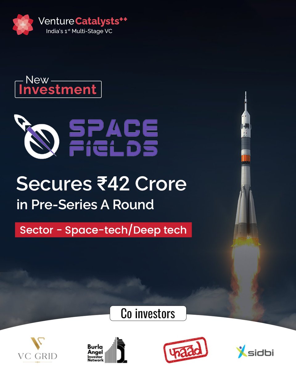 vcatsindia's tweet image. We’re excited to share our new investment along with #VCGrid in #SpaceFields and to support the move from prototype units to steady production.

This pre-Series A will scale lines, secure regulatory approvals and expand the build team.

What this unlocks:
 • Expand manufacturing…