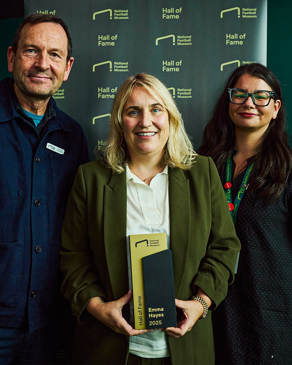 SkySportsWSL's tweet photo. Emma Hayes has been inducted into the National Football Museum Hall of Fame 👏 https://t.co/KIv6qHbTvr