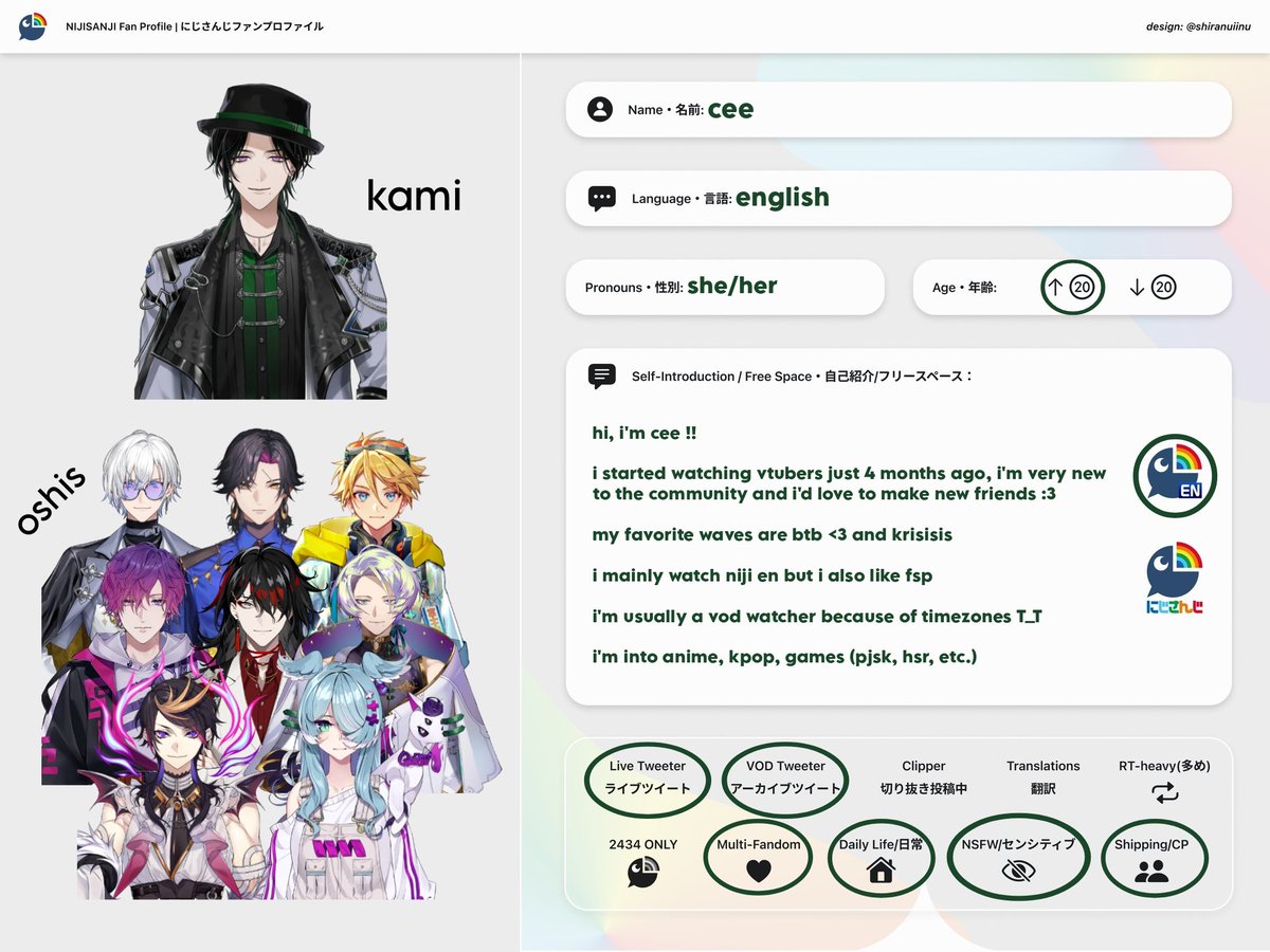hzbeatt's tweet image. hello !! let&apos;s be friends :D

#nijiintro #nijitwt #fspintro #fspenintro #fsptwt #fspentwt #vtubertwt