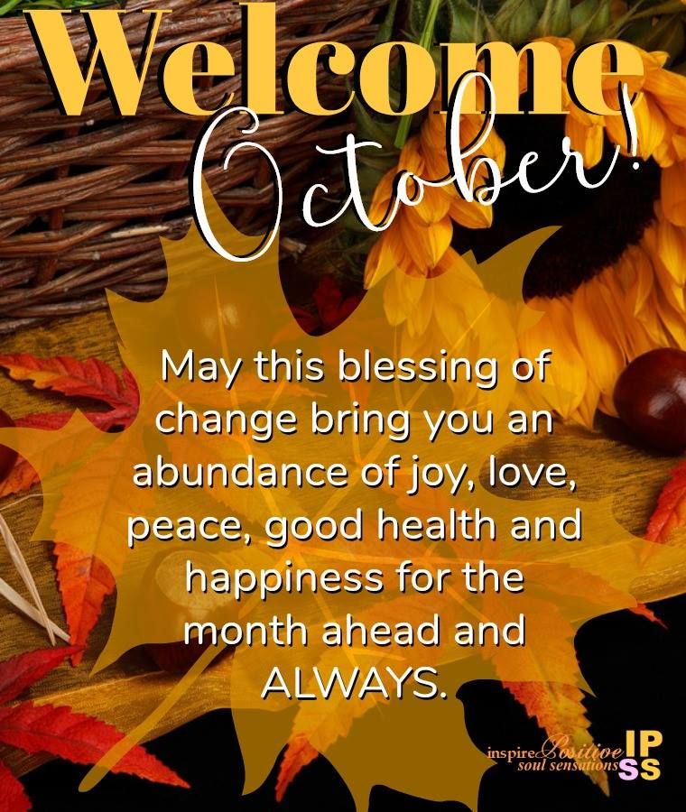 Good morning/afternoon, lovelies!! {{{hugs}}} ✿(◠‿◠)✿
Wishing you all the most wonderful day. xx 🌞🌻🍁🍂🎃🤗💖
#HHD #HappyWednesday #WelcomeOctober #Peace #Love #Smile #Hugs #BeGrateful #BeKind #SpreadLoveNotHate