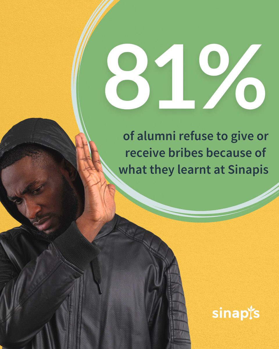 Choosing integrity isn’t just about saying no to corruption - it’s about saying yes to a better future. 🌍
When entrepreneurs refuse bribes, they create trust, unlock fair opportunities, and set a standard that transforms entire communities. At Sinapis, we equip entrepreneurs to