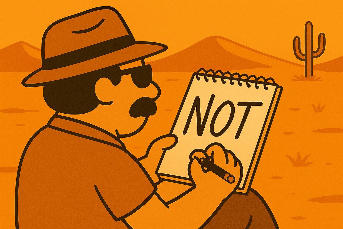notbtc_cto's tweet photo. Careful notes.
Serious research.
Conclusion: NOT
$NOTBTC #DoNothing #Crypto #MemeCoin #NOTober #WAGMI https://t.co/ViLwEfghSR