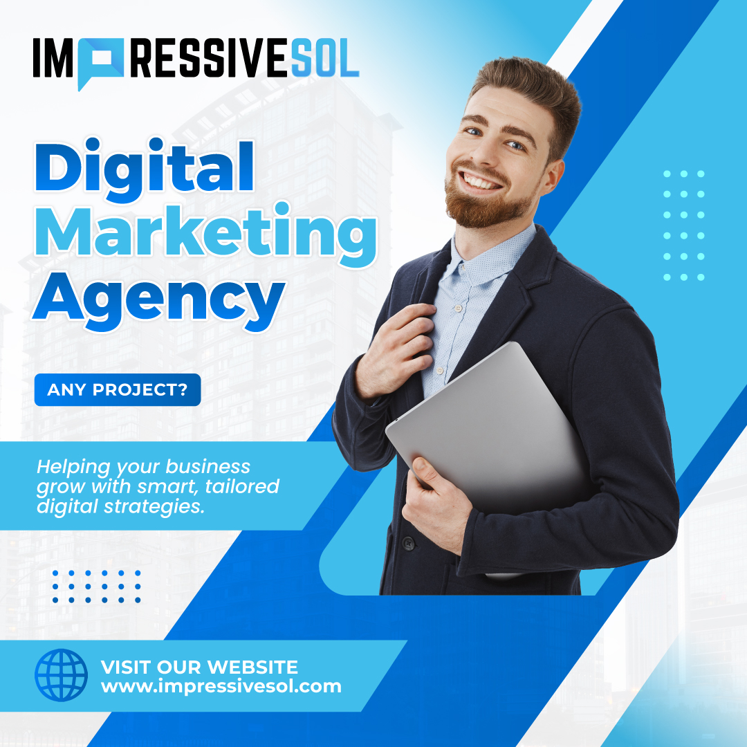 🚀 Elevate your business with ImpressiveSol’s tailored digital marketing strategies! 🌟 Let’s create something amazing. 💻

👉 impressivesol.com
#DigitalMarketing #BusinessGrowth #ImpressiveSol #SEO #TailoredStrategies