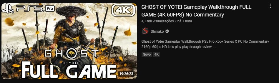 ELE ATACA NOVAMENTE!!
O JOGO NEM LANÇOU E ELE METEU UMA GAMEPLAY DE 20 HORAS KKKKKKKK