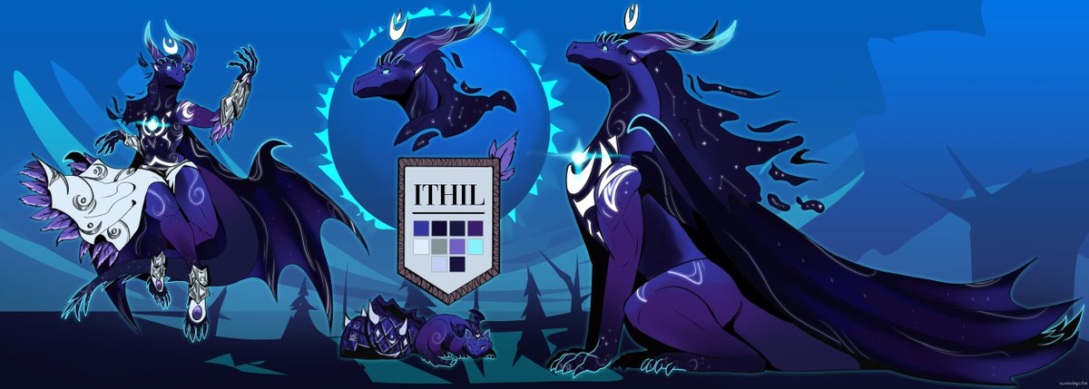 awakeningwind's tweet photo. night warrior dragon reference 🌑 https://t.co/OsAVykNYxP