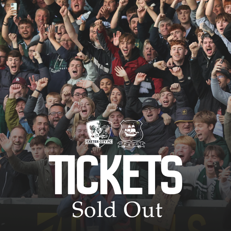 Argyle's tweet photo. Tickets for our trip to Exeter City have now SOLD OUT 🎟️

See you on the 23rd, Greens! 💚