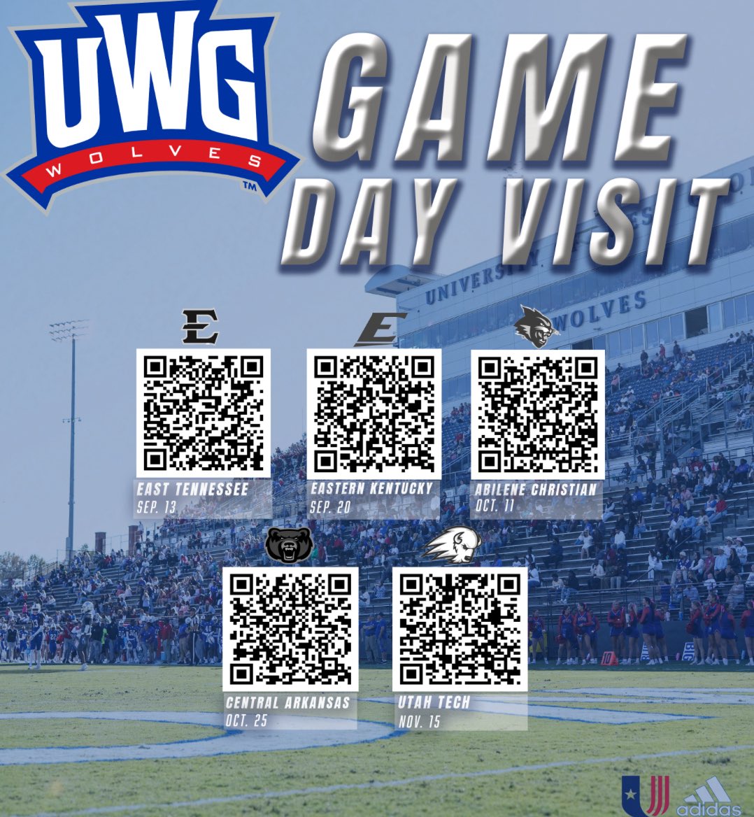 Thank you for the game day visit invite <a href="/UWGFootball/">West Georgia Football</a> and <a href="/CoachSEllis/">SUMNER ELLIS</a> !